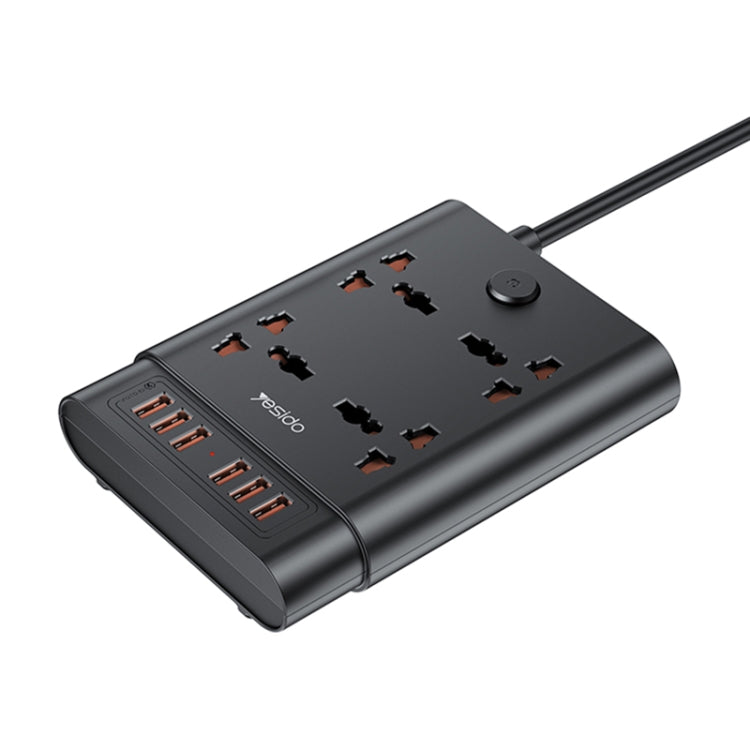 Yesido MC-08 4 Ports + 6 USB Ports 2650W Multi-functional High Power Socket(EU Plug) - Extension Socket by Yesido | Online Shopping UK | buy2fix