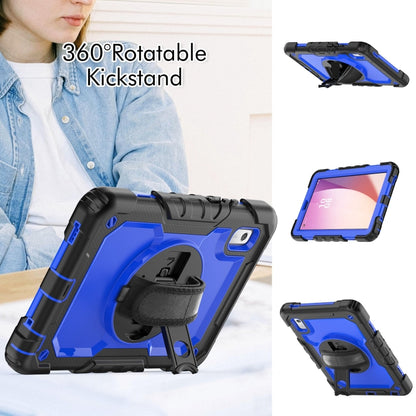 For Lenovo Tab M9 Silicone Hybrid PC Tablet Case with Shoulder Strap(Blue PC) - For Lenovo by buy2fix | Online Shopping UK | buy2fix