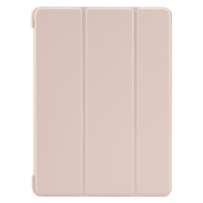 For iPad 9.7 2018 & 2017 / Air / Air2 GEBEI 3-folding Holder Shockproof Flip Leather Tablet Case(Pink) - iPad 9.7 (2018) & (2017) Cases by GEBEI | Online Shopping UK | buy2fix