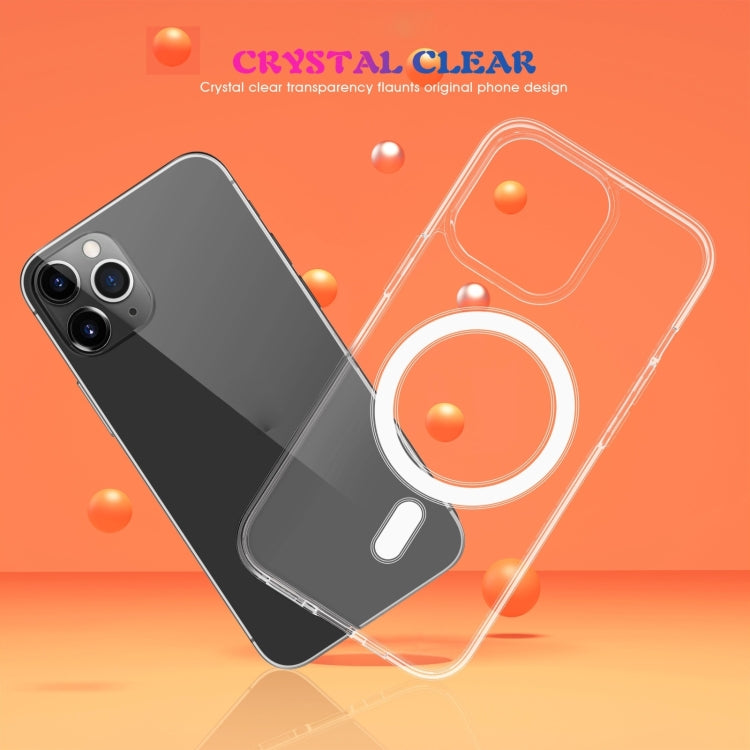 For iPhone 15 MagSafe Clear Acrylic PC +TPU Phone Case(Transparent) - iPhone 15 Cases by buy2fix | Online Shopping UK | buy2fix