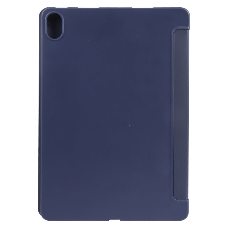 For Huawei MatePad Air 11.5 GEBEI 3-folding Holder Shockproof Flip Leather Tablet Case(Dark Blue) - Huawei by GEBEI | Online Shopping UK | buy2fix