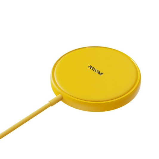 WK WP-U166 15W Magnetic Wireless Charger(Yellow) - Wireless Charger by WK | Online Shopping UK | buy2fix