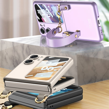 For OPPO Find N2 Flip GKK Integrated Ultra-thin Handbag Phone Case(Black) - Find N2 Flip Cases by GKK | Online Shopping UK | buy2fix