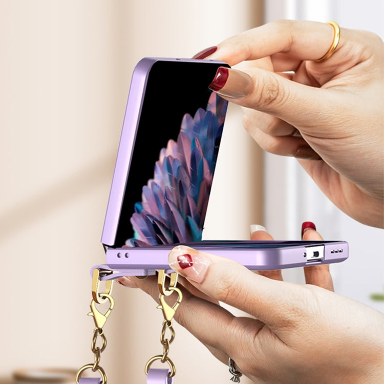 For OPPO Find N2 Flip GKK Integrated Ultra-thin Handbag Phone Case(Gold) - Find N2 Flip Cases by GKK | Online Shopping UK | buy2fix