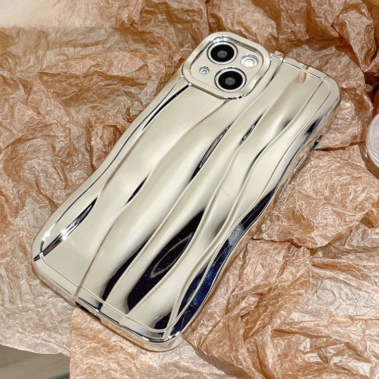 For iPhone 13 Pro Max Electroplating Water Ripple TPU Phone Case(Silver) - iPhone 13 Pro Max Cases by buy2fix | Online Shopping UK | buy2fix