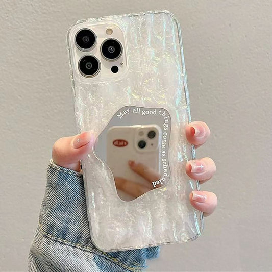 For iPhone 13 Pro Max Embossed Rock Texture Mirror TPU Phone Case(Translucent) - iPhone 13 Pro Max Cases by buy2fix | Online Shopping UK | buy2fix