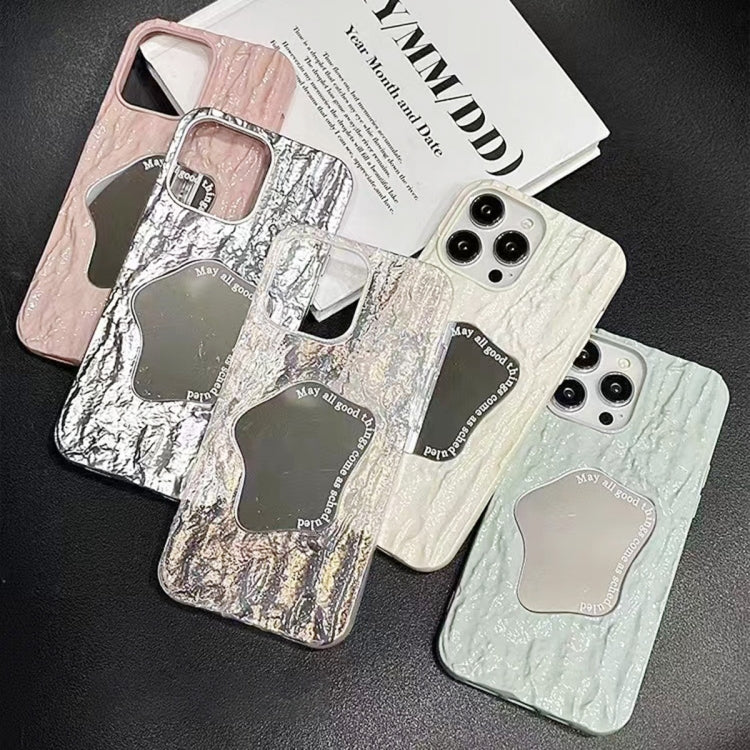For iPhone 13 Pro Max Embossed Rock Texture Mirror TPU Phone Case(Translucent) - iPhone 13 Pro Max Cases by buy2fix | Online Shopping UK | buy2fix