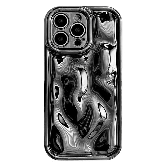 For iPhone 14 Pro Electroplating Meteorite Texture TPU Phone Case(Black) - iPhone 14 Pro Cases by buy2fix | Online Shopping UK | buy2fix
