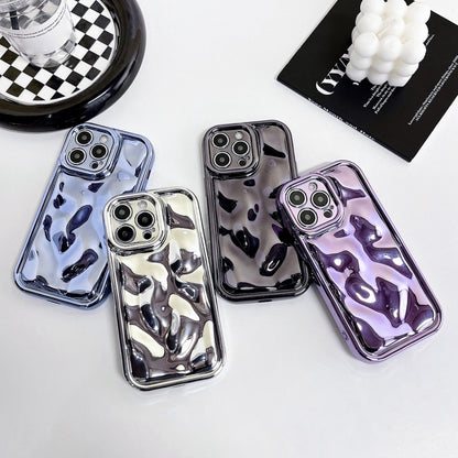 For iPhone 12 Pro Electroplating Meteorite Texture TPU Phone Case(Purple) - iPhone 12 / 12 Pro Cases by buy2fix | Online Shopping UK | buy2fix