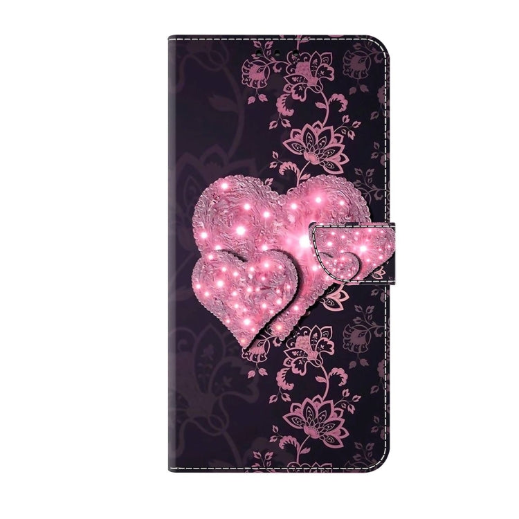 For Xiaomi Redmi A1+ / A2 / A2+ Crystal 3D Shockproof Protective Leather Phone Case(Lace Love) - Xiaomi Cases by buy2fix | Online Shopping UK | buy2fix