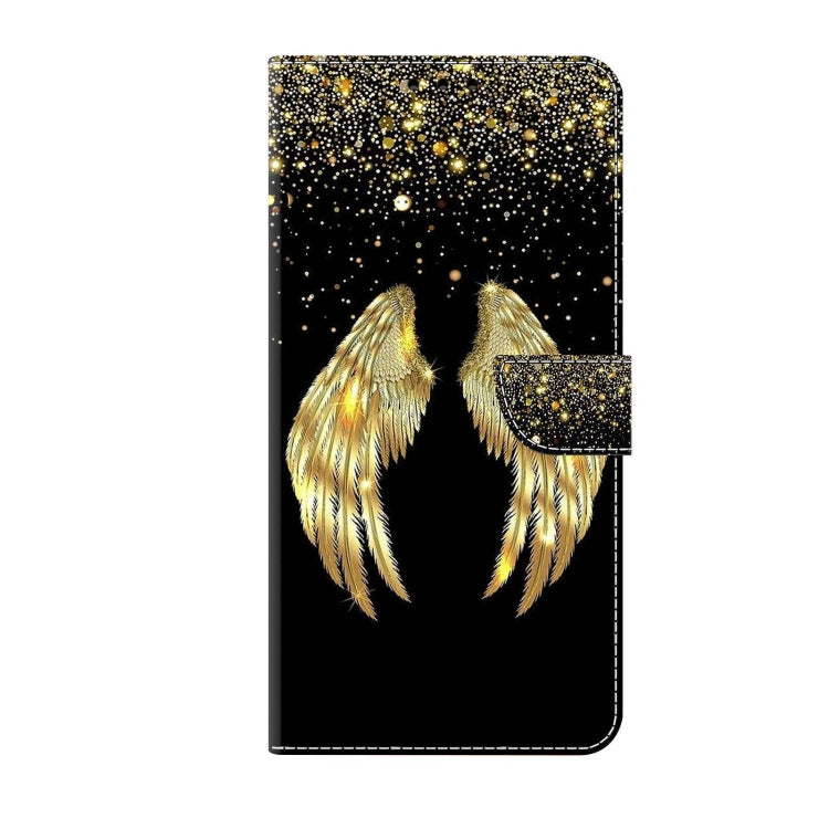 For Xiaomi Redmi 9 Crystal 3D Shockproof Protective Leather Phone Case(Golden Wings) - Xiaomi Cases by buy2fix | Online Shopping UK | buy2fix