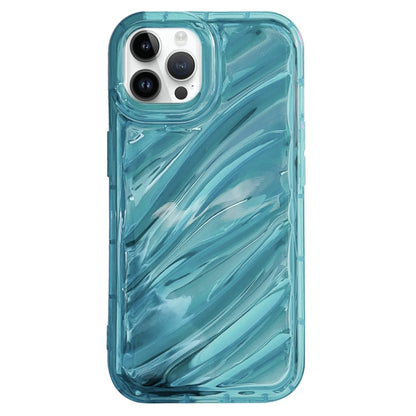 For iPhone 11 Pro Laser Sequin Waves TPU Phone Case(Blue) - More iPhone Cases by buy2fix | Online Shopping UK | buy2fix