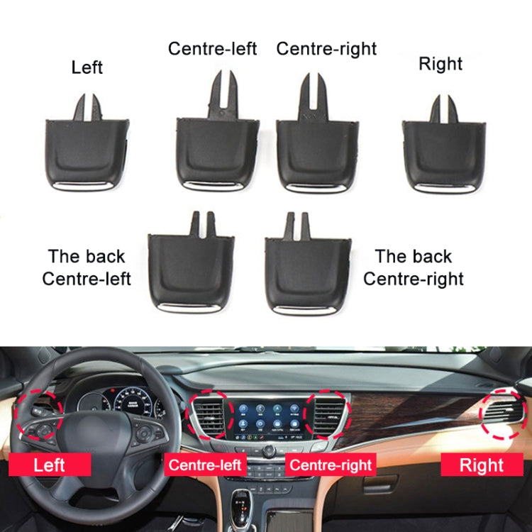 For Buick LaCrosse 2016-2021 Left-hand Drive Car Air Conditioning Air Outlet Paddle 26680098, Type:Rear Row Middle Right Side - Air Conditioning System by buy2fix | Online Shopping UK | buy2fix