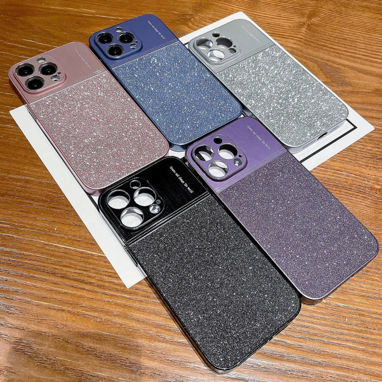 For iPhone 14 Pro Metallic Glitter Powder Shockproof Phone Case(Grey) - iPhone 14 Pro Cases by buy2fix | Online Shopping UK | buy2fix