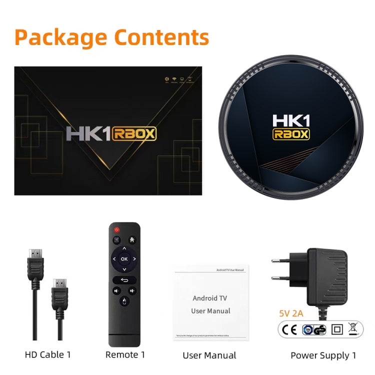 HK1RBOX H8-H618 Android 12.0 Allwinner H618 Quad Core Smart TV Box, Memory:2GB+16GB(EU Plug) - Allwinner H6 by buy2fix | Online Shopping UK | buy2fix