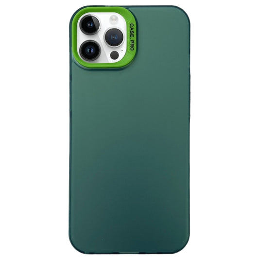 For iPhone 14 Pro Semi Transparent Frosted PC Phone Case(Green) - iPhone 14 Pro Cases by buy2fix | Online Shopping UK | buy2fix