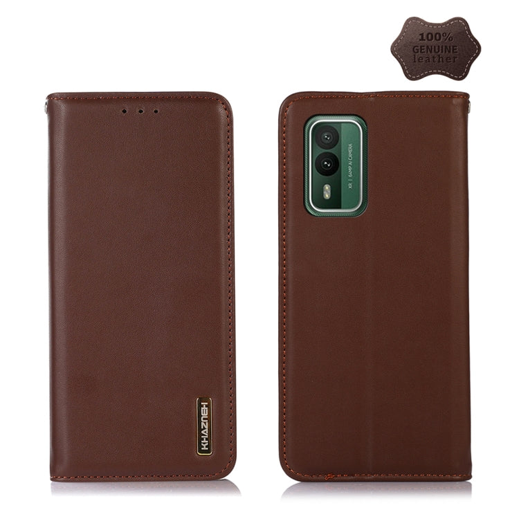 For Nokia XR21 KHAZNEH Nappa Top Layer Cowhide Leather Phone Case(Brown) - Nokia Cases by buy2fix | Online Shopping UK | buy2fix