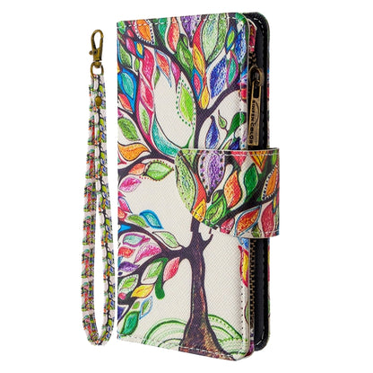 For iPhone 8 & 7 Colored Drawing Pattern Zipper Horizontal Flip Leather Case with Holder & Card Slots & Wallet(Tree) - Apple Accessories by buy2fix | Online Shopping UK | buy2fix