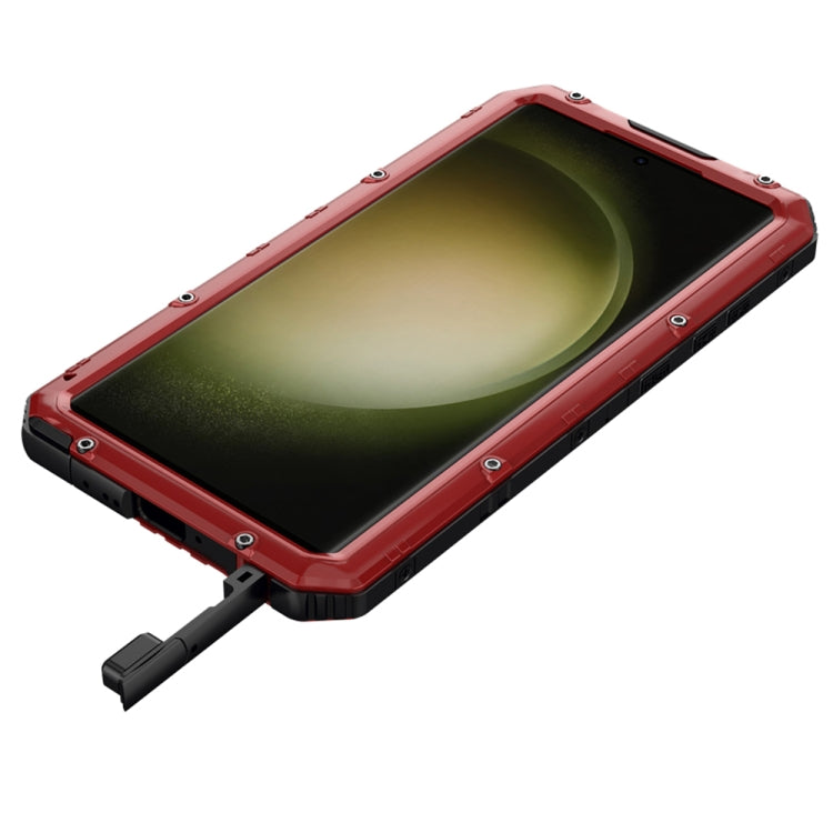 For Samsung Galaxy S23 Ultra 5G RedPepper Wolf 360 Full Body Rugged IP68 Waterproof Phone Case(Red) - Galaxy S23 Ultra 5G Cases by RedPepper | Online Shopping UK | buy2fix
