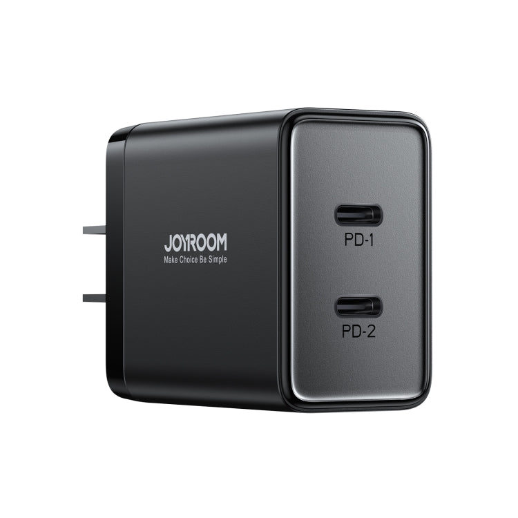 JOYROOM TCF09 40W Dual USB-C / Type-C 2PD Mini Intelligent Fast Charger(US Plug) - USB Charger by JOYROOM | Online Shopping UK | buy2fix