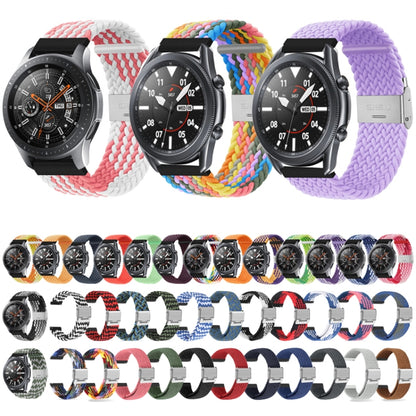 For Huawei Watch 4 / 4 Pro Nylon Braided Metal Buckle Watch Band(Z Denim Colorful) - Watch Bands by buy2fix | Online Shopping UK | buy2fix