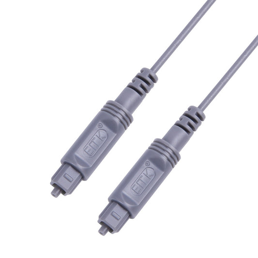 5m EMK OD2.2mm Digital Audio Optical Fiber Cable Plastic Speaker Balance Cable(Silver Grey) - Audio Optical Cables by EMK | Online Shopping UK | buy2fix