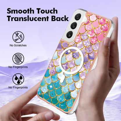 For Samsung Galaxy S22+ 5G Marble Pattern Dual-side IMD Magsafe TPU Phone Case(Colorful Scales) - Galaxy S22+ 5G Cases by buy2fix | Online Shopping UK | buy2fix