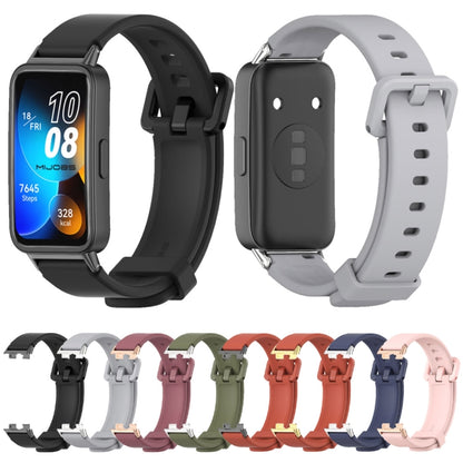 For Huawei Band 8 / 9 Mijobs Silicone Breathable Watch Band(Orange+Gold) - Watch Bands by MIJOBS | Online Shopping UK | buy2fix