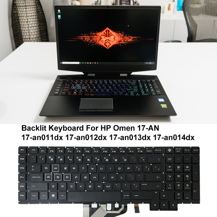 For HP Omen 17-AN / 17-AN011DX US Version Laptop Backlight Keyboard - HP Spare Parts by buy2fix | Online Shopping UK | buy2fix