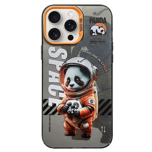 For iPhone 15 Pro Max Astronaut Pattern PC Phone Case(Black Panda) - iPhone 15 Pro Max Cases by buy2fix | Online Shopping UK | buy2fix