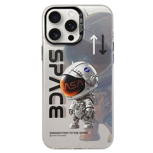For iPhone 15 Pro Max Astronaut Pattern PC Phone Case(Gray Astronaut) - iPhone 15 Pro Max Cases by buy2fix | Online Shopping UK | buy2fix