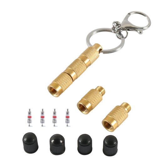 A6633 Offroad Vehicles 4 in 1 Brass Tire Deflation Tool Tire Exhaust Valve with Valve Core - Tire Valve Caps by buy2fix | Online Shopping UK | buy2fix