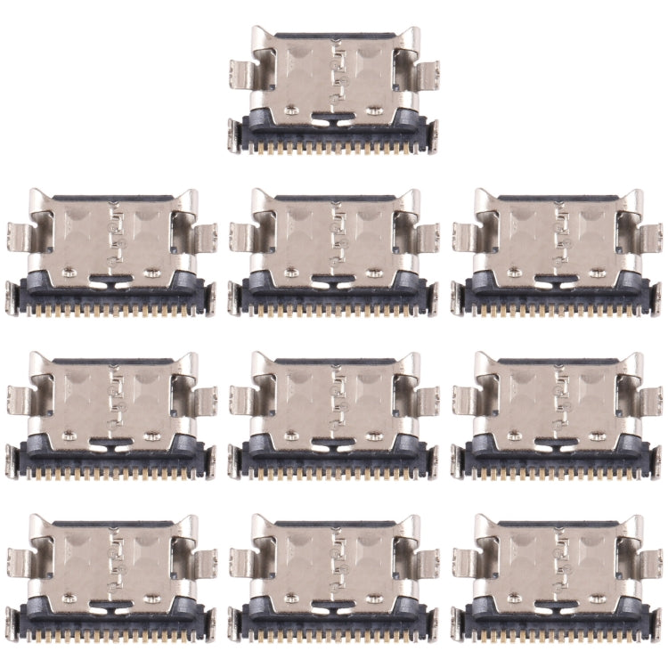 For Samsung Galaxy M32 5G SM-M326 10 PCS Charging Port Connector - Single Tail Connector by buy2fix | Online Shopping UK | buy2fix