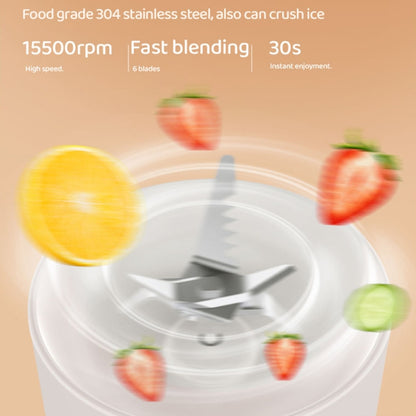 500ML Wireless Portable Electric Juicer(White) - Electric juicers by buy2fix | Online Shopping UK | buy2fix