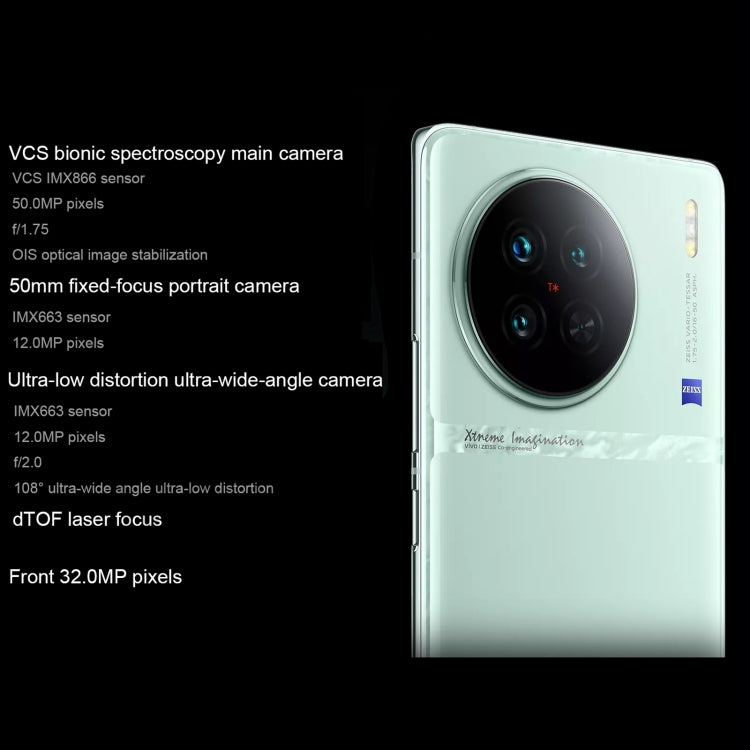 vivo X90s 5G,Triple Back Cameras, 8GB+256GB, Face ID Screen Fingerprint Identification, 6.78 inch Android 13.0 OriginOS 3 Dimensity 9200+ Octa Core, NFC, OTG, Network: 5G, Support Google Play(Black) - vivo by vivo | Online Shopping UK | buy2fix