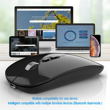 HXSJ M103 1600DPI 2.4GHz Wireless Rechargeable Mouse(Silver) - Wireless Mice by HXSJ | Online Shopping UK | buy2fix