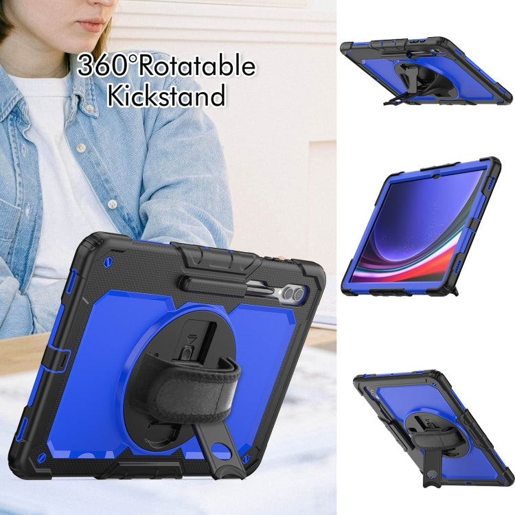 For Samsung Galaxy Tab S9 Ultra / S8 Ultra Silicone + PC Tablet Case(Black+Dark Blue) - Galaxy Tab S9 Ultra Cases by buy2fix | Online Shopping UK | buy2fix