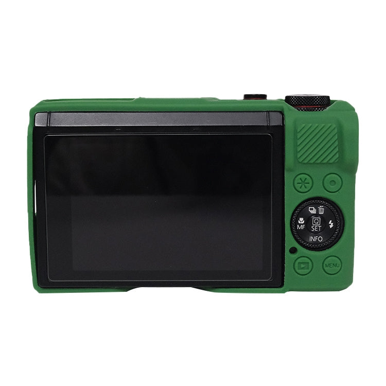 For Canon PowerShot G7 X Mark III / G7X3 Soft Silicone Protective Case with Lens Cover(Green) - Protective Case by buy2fix | Online Shopping UK | buy2fix