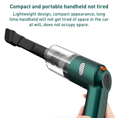 KBN-010 10000Pa Powerful Car Cordless Vacuum Cleaner Handheld Cleaning Tool, Spec:Premium Version(Dark Green) - Vacuum Cleaner by buy2fix | Online Shopping UK | buy2fix