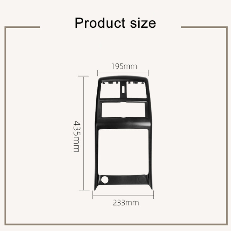 For Mercedes Benz ML320 / GL450 Car Rear Air Conditioner Air Outlet Panel Cover 166 680 7403, Style:Dual Hole(Beige) - Air Conditioning System by buy2fix | Online Shopping UK | buy2fix