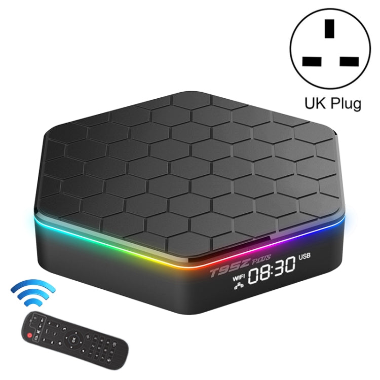 T95Z Plus 8K WiFi6 Android 12.0 Smart TV Box with Remote Control, 4GB+32GB, Allwinner H618 Quad-Core(UK Plug) - Others by buy2fix | Online Shopping UK | buy2fix