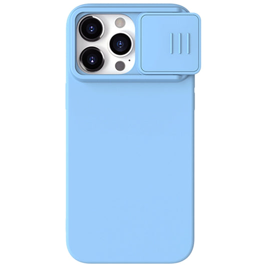 For iPhone 15 Pro Max NILLKIN CamShield MagSafe Liquid Silicone Phone Case(Sky Blue) - iPhone 15 Pro Max Cases by NILLKIN | Online Shopping UK | buy2fix