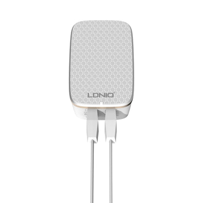 LDNIO A2204 2 in 1 12W Dual USB Interface Travel Charger Mobile Phone Charger with Micro USB Data Cable, AU Plug - USB Charger by LDNIO | Online Shopping UK | buy2fix