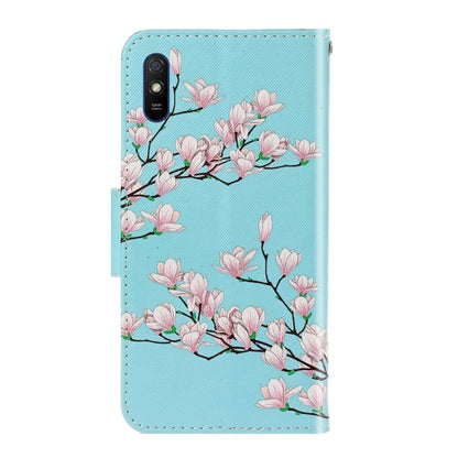 For Xiaomi Redmi 9A 3D Colored Drawing Horizontal Flip PU Leather Case with Holder & Card Slots & Wallet(Magnolia) - Xiaomi Cases by buy2fix | Online Shopping UK | buy2fix