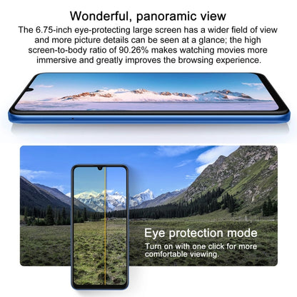 HUAWEI Enjoy 70z, 8GB+128GB, Side Fingerprint Identification, 6.75 inch HarmonyOS 4.0 Octa Core 2.4GHz, Network: 4G, Not Support Google Play(Blue) - Huawei Mate & P by Huawei | Online Shopping UK | buy2fix