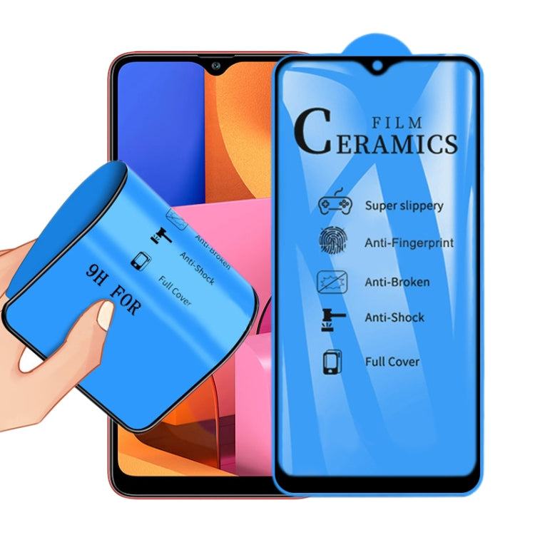 For Samsung Galaxy A20s 2.5D Full Glue Full Cover Ceramics Film - Samsung Accessories by buy2fix | Online Shopping UK | buy2fix