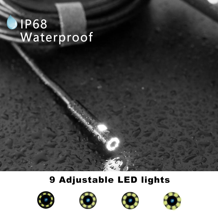 F280 1080P IP68 Waterproof Dual Camera WiFi Digital Endoscope, Length:2m Hard Cable(Black) - Consumer Electronics by buy2fix | Online Shopping UK | buy2fix