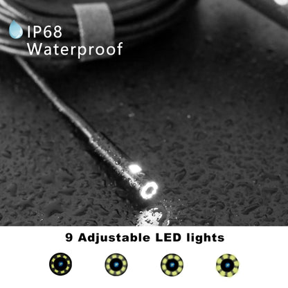 F280 1080P IP68 Waterproof Dual Camera WiFi Digital Endoscope, Length:5m Hard Cable(Black) - Consumer Electronics by buy2fix | Online Shopping UK | buy2fix