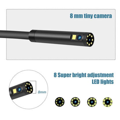 P40 8mm 1080P IP68 Waterproof 4.3 inch Highlight Screen Dual Camera Digital Endoscope, Length:10m Hard Cable - Consumer Electronics by buy2fix | Online Shopping UK | buy2fix