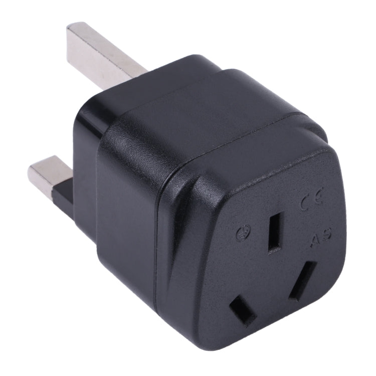 Portable Three-hole AU to UK Plug Socket Power Adapter with Fuse - Consumer Electronics by buy2fix | Online Shopping UK | buy2fix